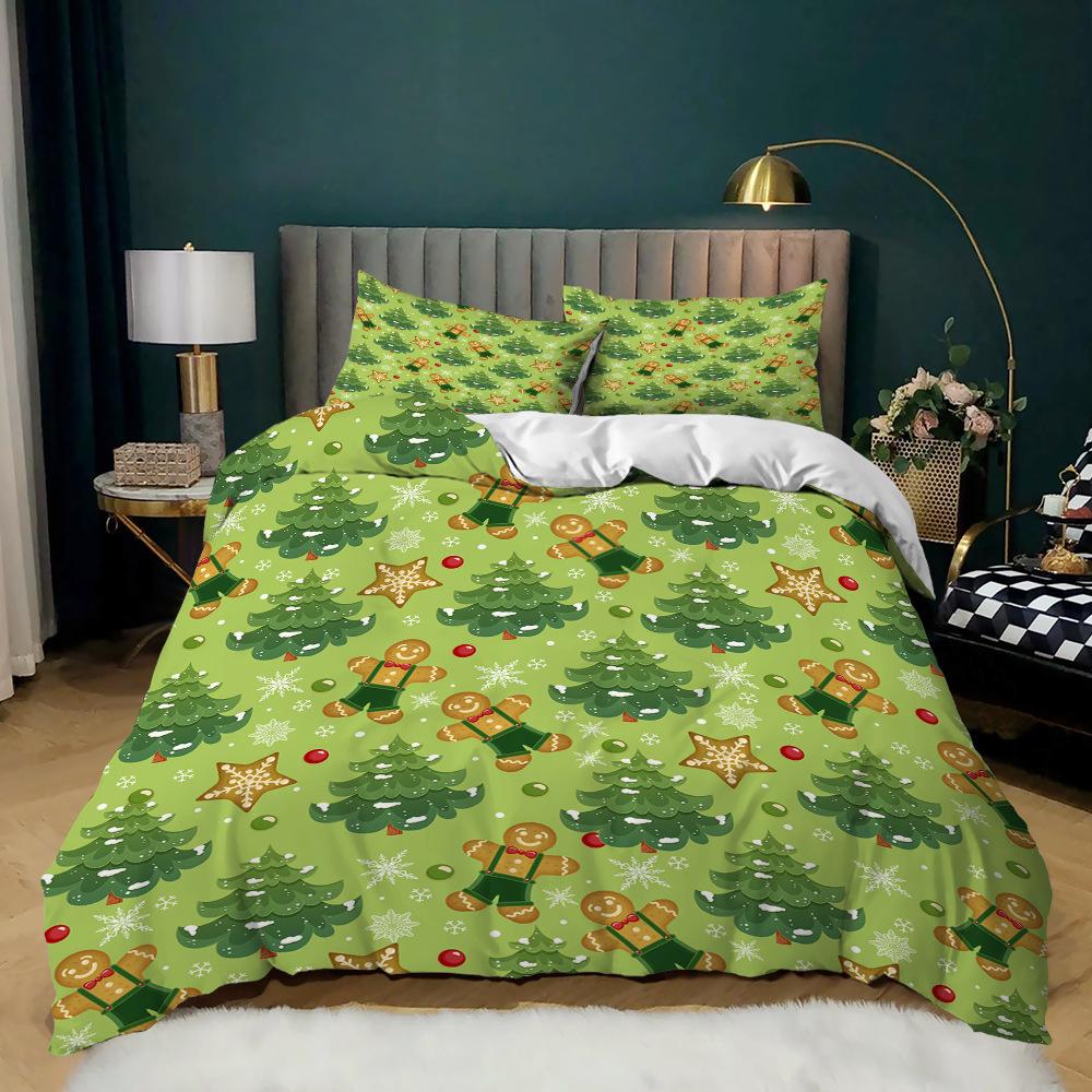 Christmas Set 3 Holiday Set Quilt Cover Gift Tree Three-Piece Set