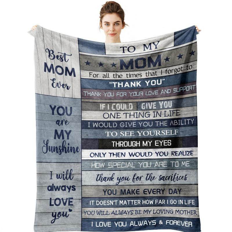 Blanket Flannel Cover Blanket Gift Blanket for Mom and Grandmother Birthday Christmas and New Year Gifts