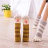 4PCS Cat Paw Furniture Socks Elastic Knitted Chair Leg Socks Furniture Table Feet Covers Non Slip Floor Protector
