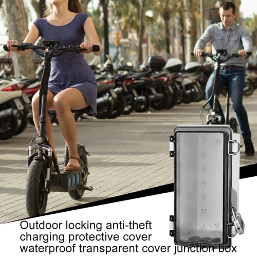 Gevrkjenp Outdoor Waterproof Junction Box | Outlet Box with Clear Cover, Dustproof Locking Case for Electronics, Home Projects, and Power Distribution