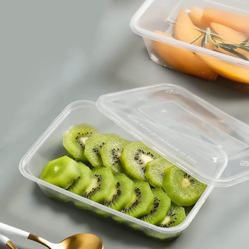 Ensbelei 16 oz Einweg-Lebensmittelaufbewahrungsbehälter mit luftdichten Deckeln, Wiederverwendbare Deli Meal Prep Behälter, 50 Stück, Auslaufsicher, Mikrowellen-, Spülmaschinenfest,