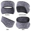 Fleece Fabric Ear Warmer Headband Winter Sweatband Running Headband Ear Warmer Men Women Outdoor Skiing Sports Headscarf