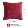 PiccoCasa Cushion Covers, Chenille, Set of 2, Water-Repellent, Scandinavian Style, Stylish, Hidden Zipper, Sofa Back Cover, Decorative Square Pillowca