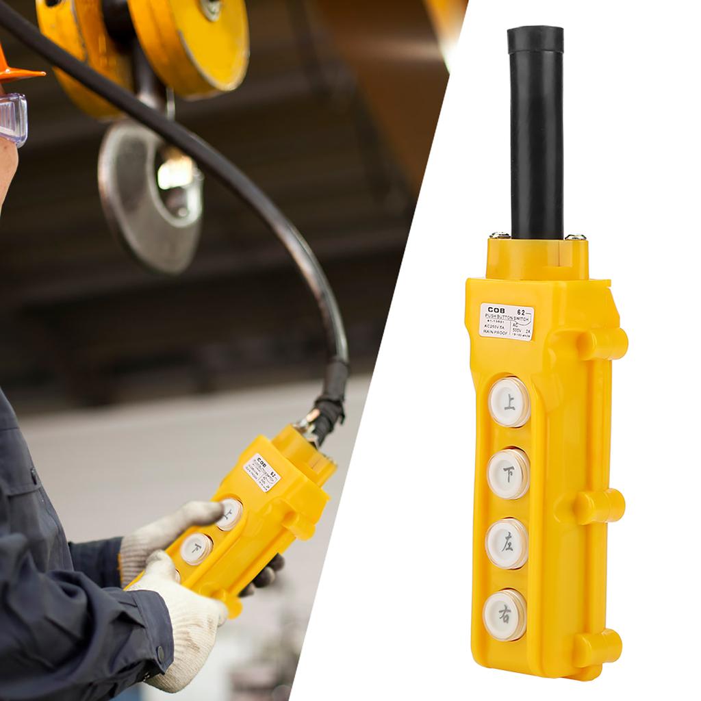 Γερανός Αλυσίδας 4κάναλο Κουμπί Ελέγχου Κρεμαστό Χειριστήριο Αδιάβροχο