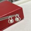 High End Jewelry Gourd Pearl Hollow Earrings Sub Gold Material Thick Gold Electroplating Daily Wear for Birthday Party