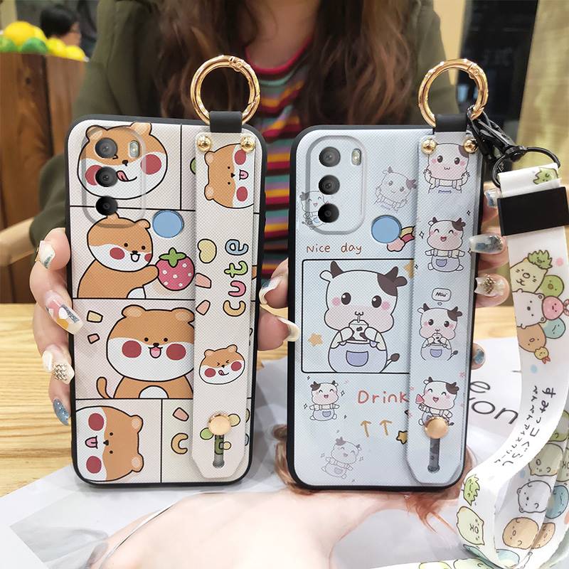 Fashion Design Kickstand Phone Case For MOTO G31 With Fingerprint/XT2173-1 Dirt-resistant Soft case Back Cover Silicone