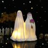 Halloween Glowing Ghost Bride And Groom Statue Outdoor Indoor Night Light For Yard Garden Lawn Party Decoration