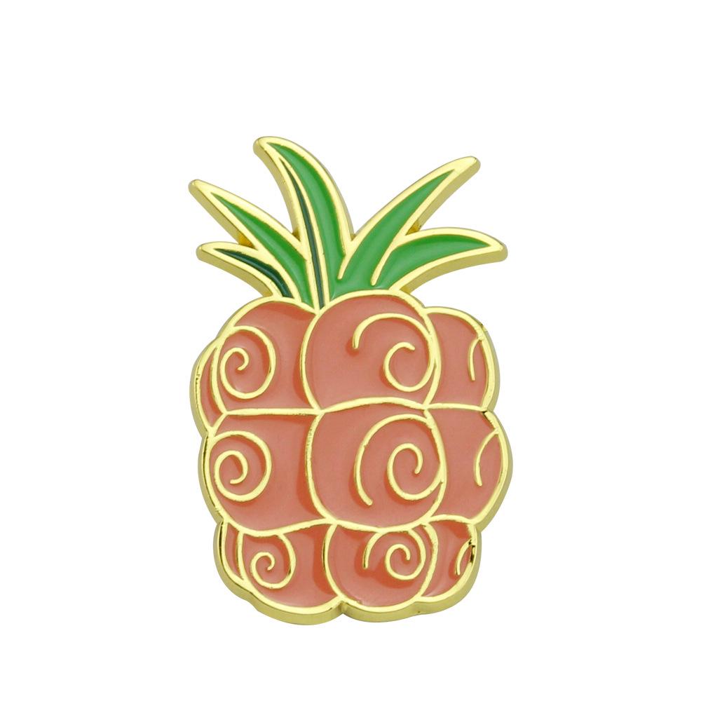 One Piece Devil Fruit Brooch - Ace Flame & Rubber Fruit Badge Jewelry