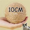 Interactive Super Big 10CM Sisal Cat Ball Toy with Sound for Kittens Teeth Cleaning Anti Bite Scratching Ball Pet Supplies