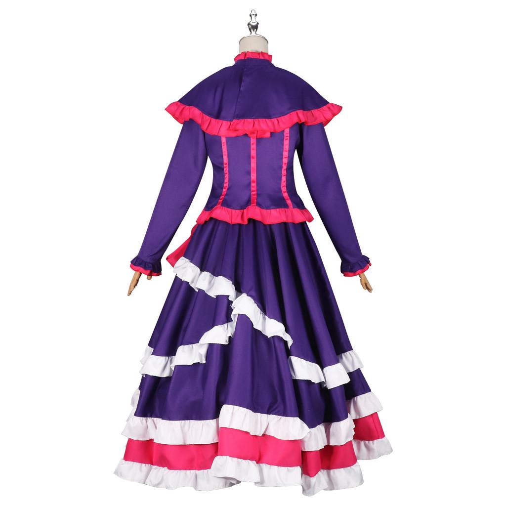 Shatia Overlord Cosplay Long Dress Retro Japanese Anime Costume For Cosplay Shows