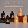 Retro Desktop Led Lamp, Creative Hexagonal Wind Lamp, Portable Candle & Horse Lamp, Atmosphere Decoration Gift