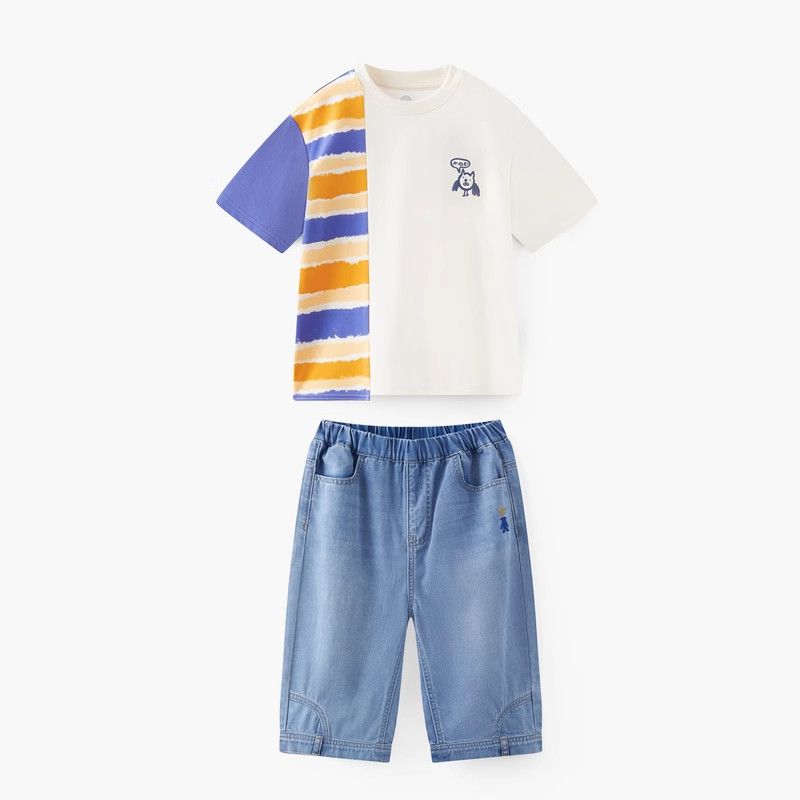 [Moisture-Absorbing and Quick-Drying] Mqd Children's Clothing Boys' Short-Sleeved T-Shirt Summer New Style Children's Base Shirt Baby Clothes