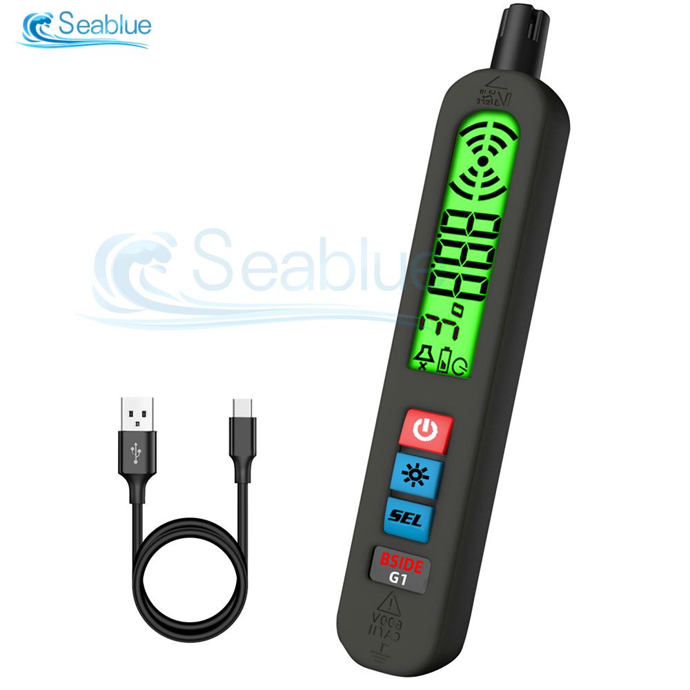 Gas Leak Detector Combustible Natural Co2 Flammable Alcohol LPG Methane Analyzer Rechargeable Buzzer Alarm Locate Leak Sources