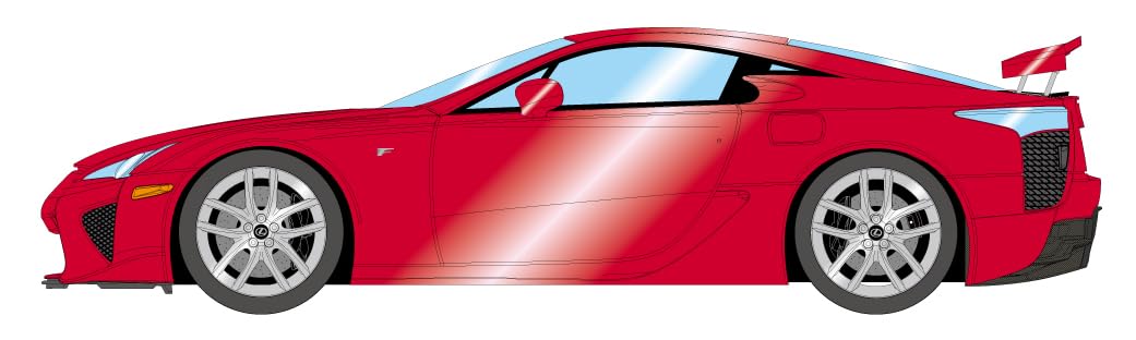 

EIDOLON Lexus LFA 2010 Rear Wing Up Pearl Red 1/43 (Finished Model)