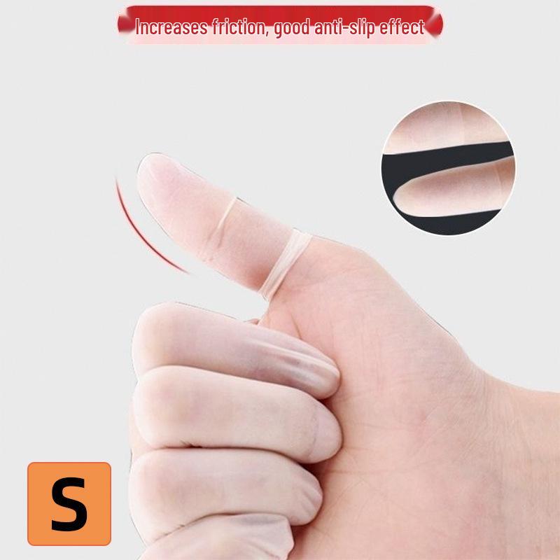 Disposable Ultra-Thin Latex Finger Cots: Moisturizing, Anti-Slip, Waterproof, and Cut-Resistant Finger Guards