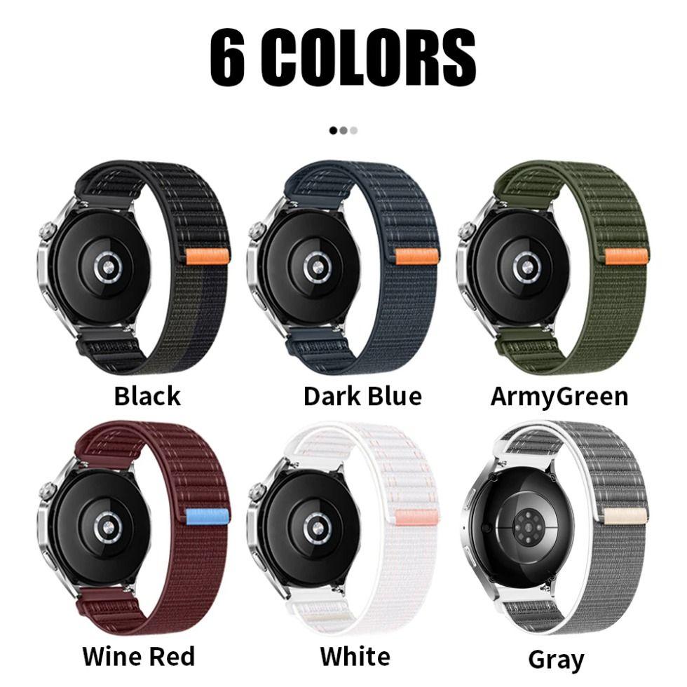Nylon Strap for Haylou Watch 4 4S S6 S8 R8 RS5 RS4 Plus Max, Watchband for Haylou Solar 5 Ultra/IRON N1 Neo LS12 LS11 Breathable Bracelet