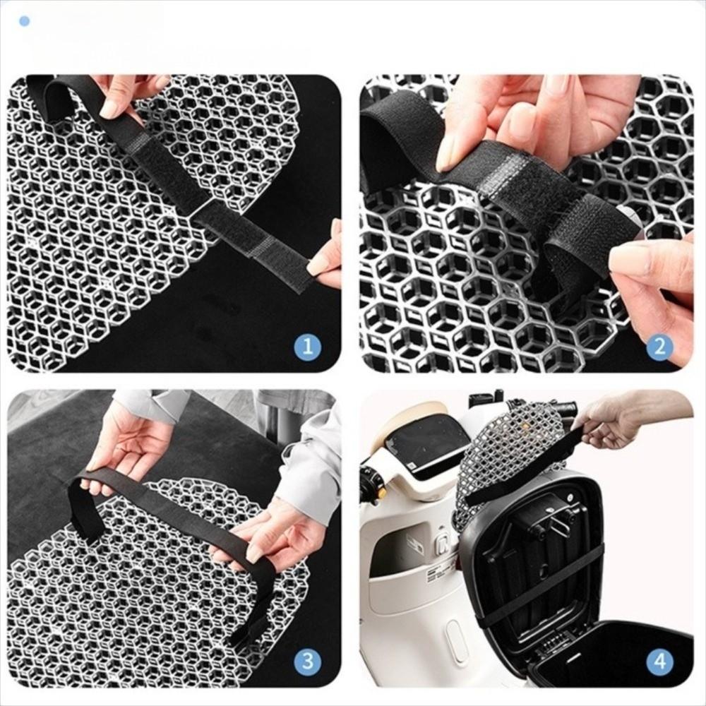 Heat Insulation Breathable Mesh Seat Cover Sunscreen Scooter Seat Cushion Riding