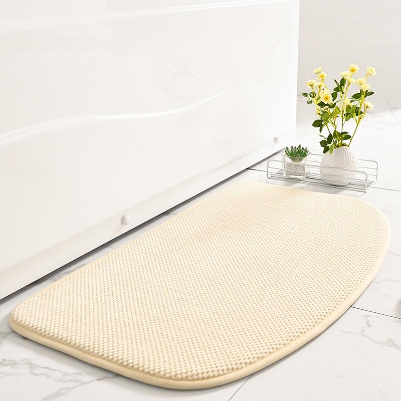 Memory Foam Bath Mat Waffle Plaid Toilet Floor Mat Water Absorbent Bathroom Carpet Rugs Hotel Shower Room Doormat Tapis