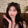 1/2Pcs Velvet Bow Small Hair Claw Sweet Princess Head Hair Clip Clamp Women Girls Forehead Bangs Side Clip Hairpin Shark Clip