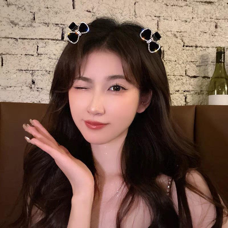 1/2Pcs Velvet Bow Small Hair Claw Sweet Princess Head Hair Clip Clamp Women Girls Forehead Bangs Side Clip Hairpin Shark Clip