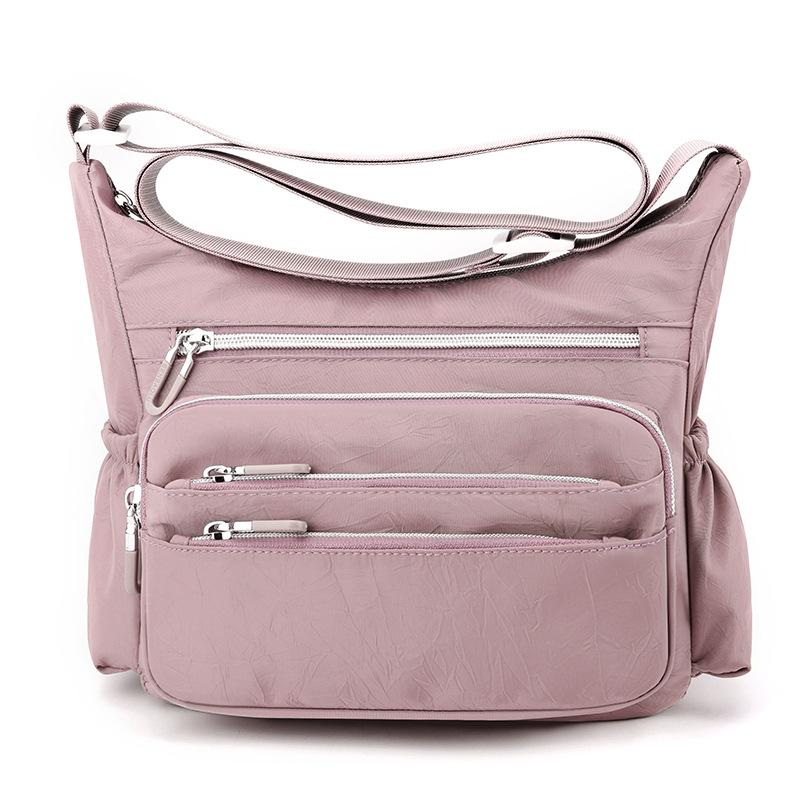 Bolso de Mujer para Exterior de Gran Capacidad Nylon Bolso para Madre de Mediana Edad Multicompartimento Hombro Bandolera