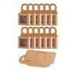 BHBL Wine Bottle Box with Window, 30 Pcs Box,Wine Boxes Favor Box Charcuterie Box Soap Packaging Box for Gift Brown