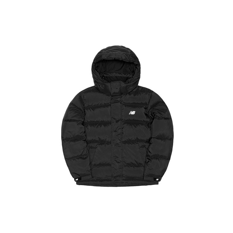 

Упрощенный короткий пуховик New Balance, зимняя мужская куртка, черный NPA4S021BK