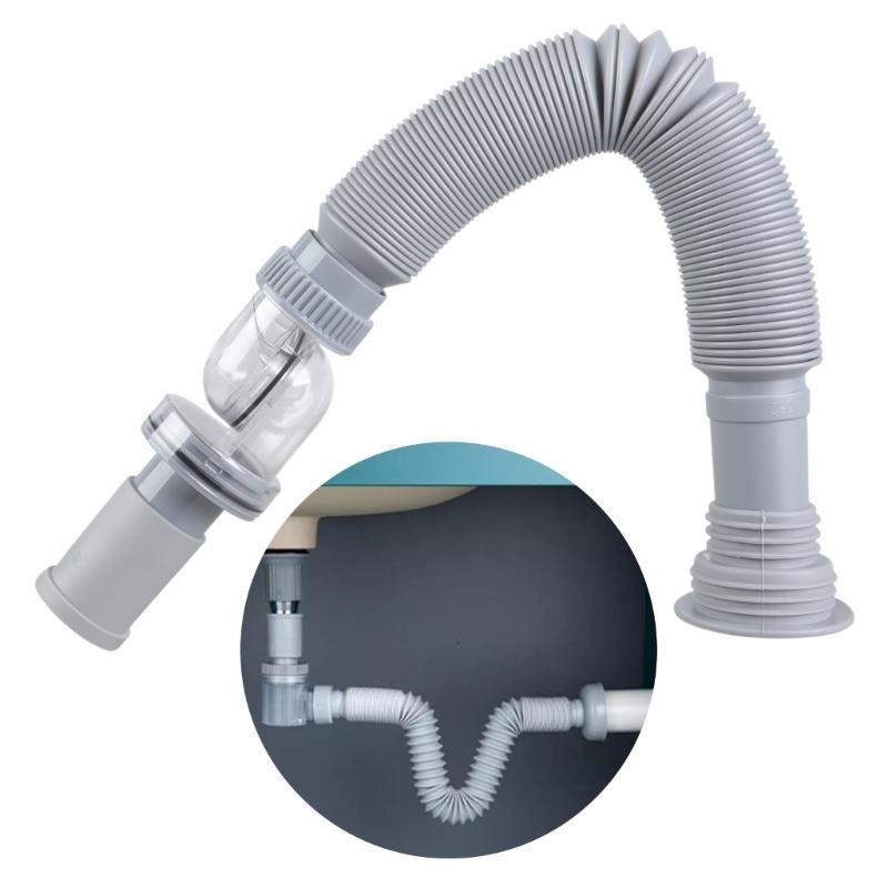 Uniwersalny rurka odpływowa do zlewu kuchennego Teleskopowy elastyczny wąż odpływowy Deodorant do zlewu Sitko Odpływ Rura kanalizacyjna do łazienki