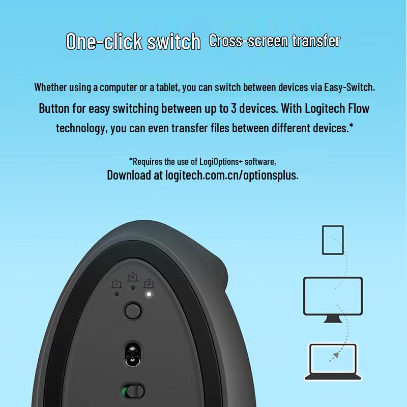 Logitech Lift Ergonomic Vertical Wireless Mouse