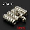 20x8-6mm Powerful with Holes Neodymium Magnet N35 NdfeB Permanent Magnetic Imanes Round Super Strong Fridge Magnets DIY