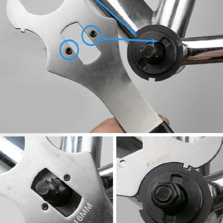 Bicycles Maintenance 44-48mm Lock Rings Tool Square Hole Axles Removal And Installation Wrench Tool Middle Axles Wrench