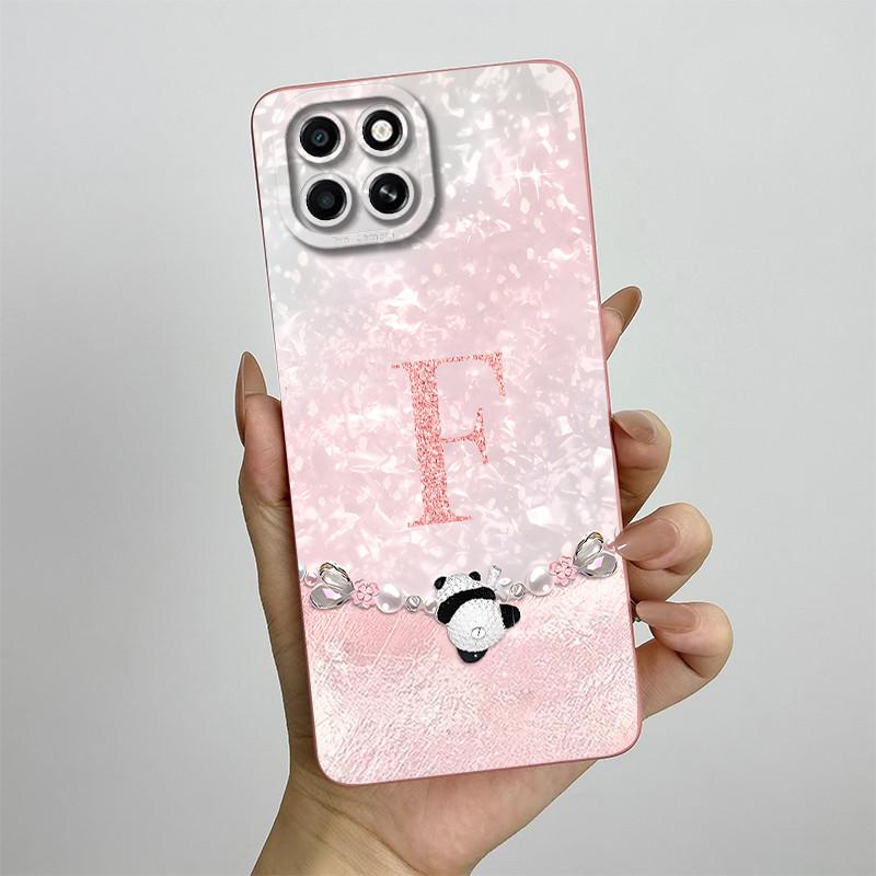 Für Infinix Smart 6 HD Hülle Smart 6HD Handyhülle X6512 Mode Krone Buchstaben Vollpaket Matt Anti-Drop Weiche Schutzhülle