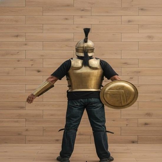 Armatura Spartana Completa Re Leonida Costume del Film 300 Giacca Muscolosa Spartana Halloween Natale Festa del Papà Fratello Regalo per Marito