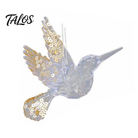 Reusable Party Hanging Ornaments Faux Crystal Christmas for Tree, Clear Snowflake/Starfish/Heart/Bird/Horse Decoration Shatterproof Seasonal
