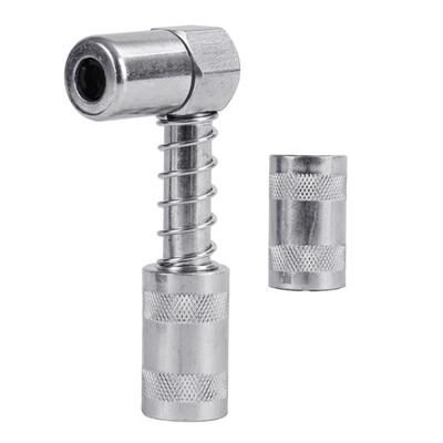 Angled Grease Fitting Grease Coupler Adapter Tool Leakage Prevention Works With Standard Manual Grease Guns