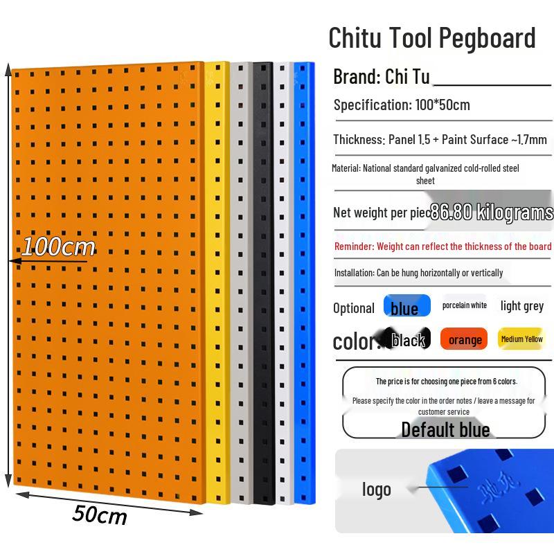 Chitu Perforated Pegboard Hardware Storage Rack with Hooks