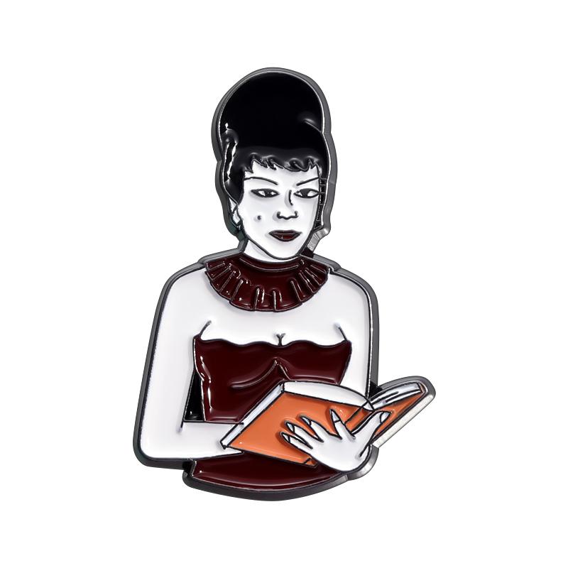 Punk Horror Musical Enamel Pins Custom Cosplay Ghost Phantom Brooches Lapel Badges Halloween Gothic Jewelry Gift for Friends