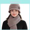 Knitted Hat For Elderly Women Warm Fuzzy Fur Winter Fashion Casual Wear