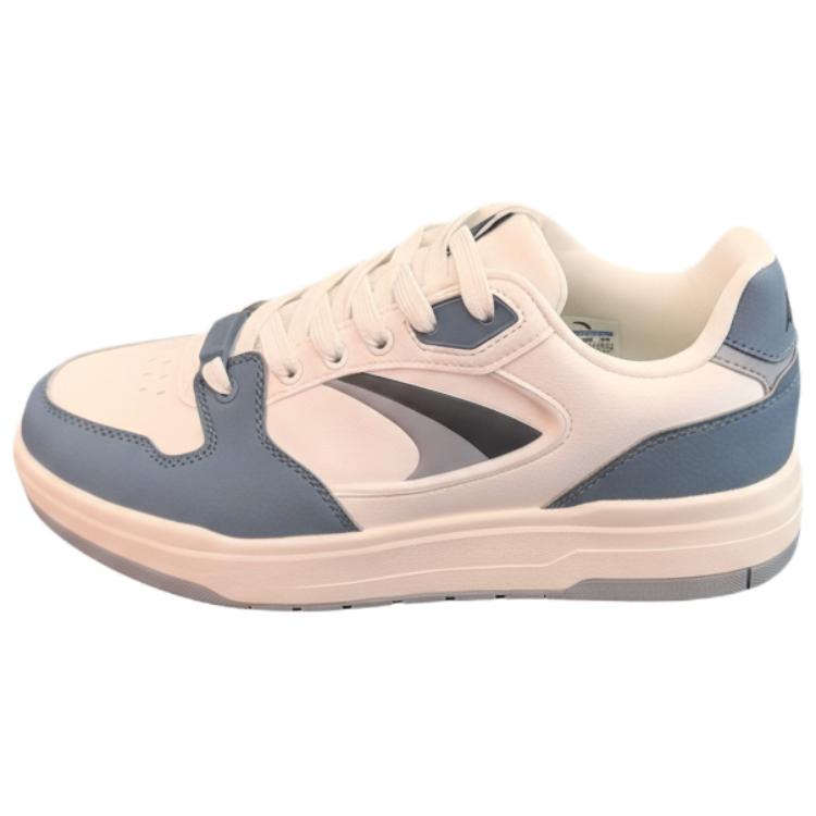 

Anta Good Things Happen Moon Shadow Synthetic Leather Color Block Trend Durable Low Top Skate Shoes Men sneaker White Blue 112618016-3 40