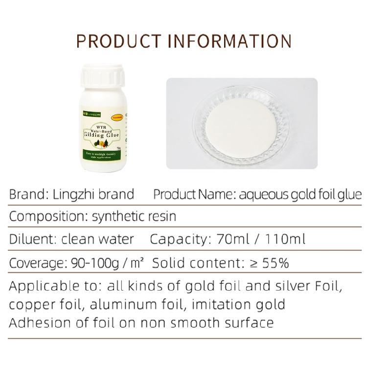 Gold Leaf Adhesive 70ml Water-based Gilding Glue for DIY Surface for Protection