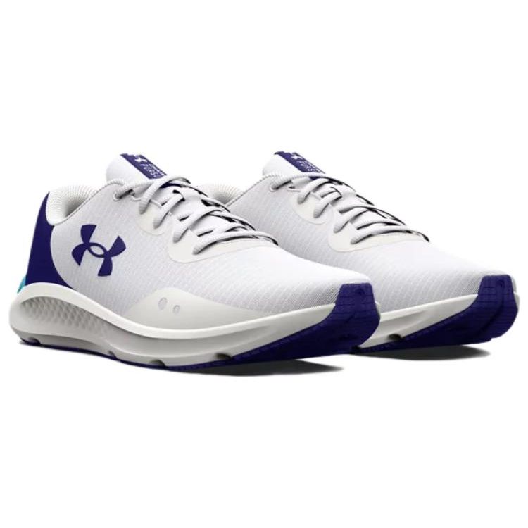 Under Armour Pánské tenisky Charged Pursuit 3 bílé/sonarově modré 3025424-103