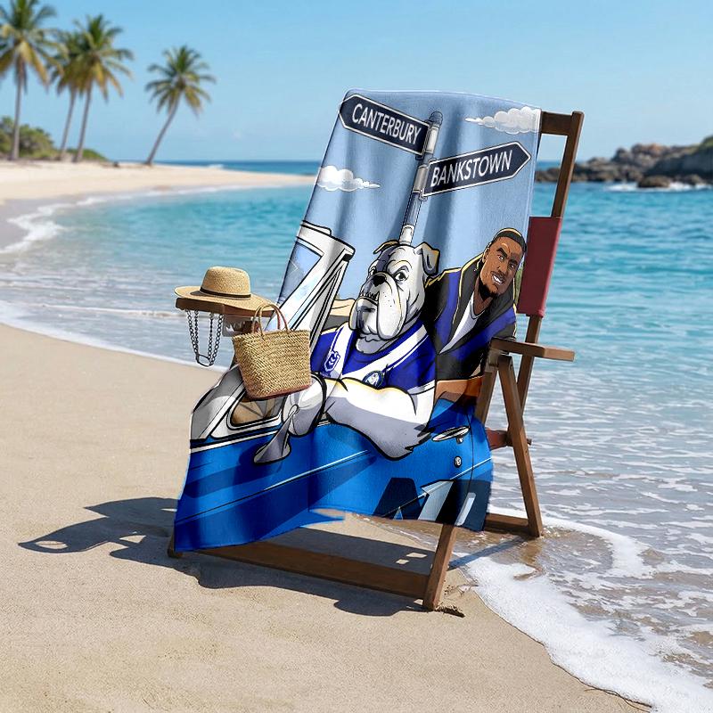 Western Bulldogs Fashion Beach Towel: Ideal for Summer Adventures Soft, absorbent and quick drying suitable for swimming and bathing