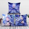 GAME skirk genshin cushion cover Comfortable soft Pillow Case for Sofa Living Room Home office Decor Protective Covers