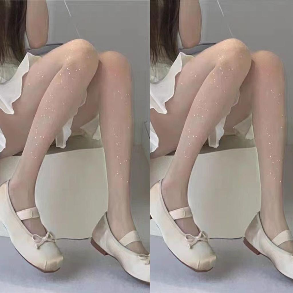 Funkelnd heiße Strümpfe für Mädchen, ultradünne schwarze Seidenpailletten platzen heraus, um die Königin schlanker aussehen zu lassen, Strumpfhosen, sexy Seidenstrümpfe mit Hakenverschluss