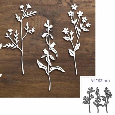3pcs Flowers Metal Cutting Dies Cut Stencils for Scrapbooking Album Decorative Embossing Paper Dies for Card Making