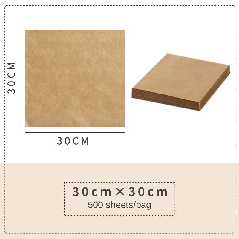 Backmattenpapier Küchenofen Kommerzielles gelbes Silikon-Fettschutzpapier Ölabsorbierendes Papier Fettschutzpapier für frittierte Lebensmittel Braunes Grillpapier