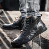 Handmade Genuine Leather Casual Shoes Bootsfor Men Fashion Outdoor Walking Comfortable Footwear Luxury Man Boots New Big Size 48