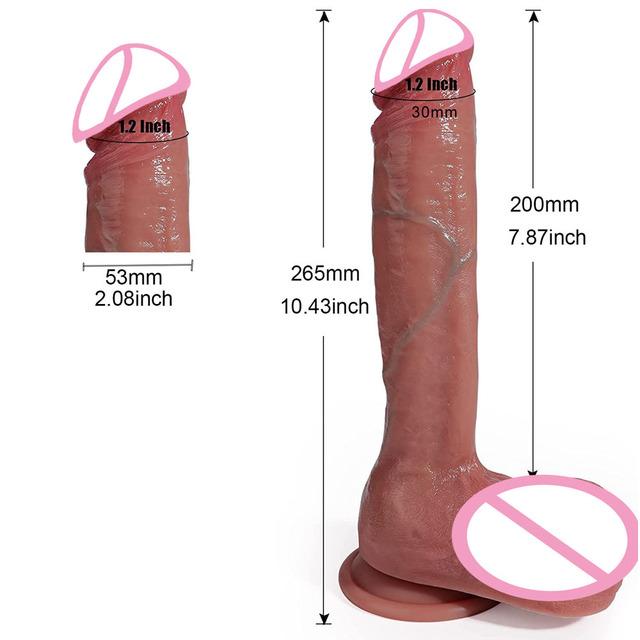 New Biggest Realistic Dildo Soft Silicone Thick Huge Penis Strapon Suction Cup Anal Sex Toys For Vagina Erotic Women Masturbator
