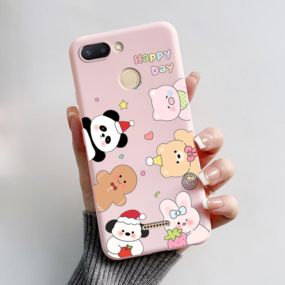 For Xiaomi Redmi 6 Case Redmi 6A Cute Cartoon Frog Back Cover Silicone Soft Phone Case For Xiaomi Redmi 6 6A Redmi6 Coque Bumper