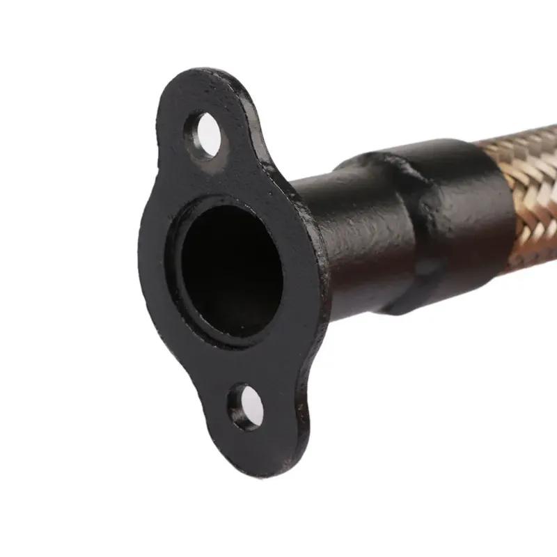 Black Silver Viper Flexible Muffler Pipe For 80cc Bike Gas Engine Motor Parts Motorcycle Exhaust Systems Flexible Muffler Pipe